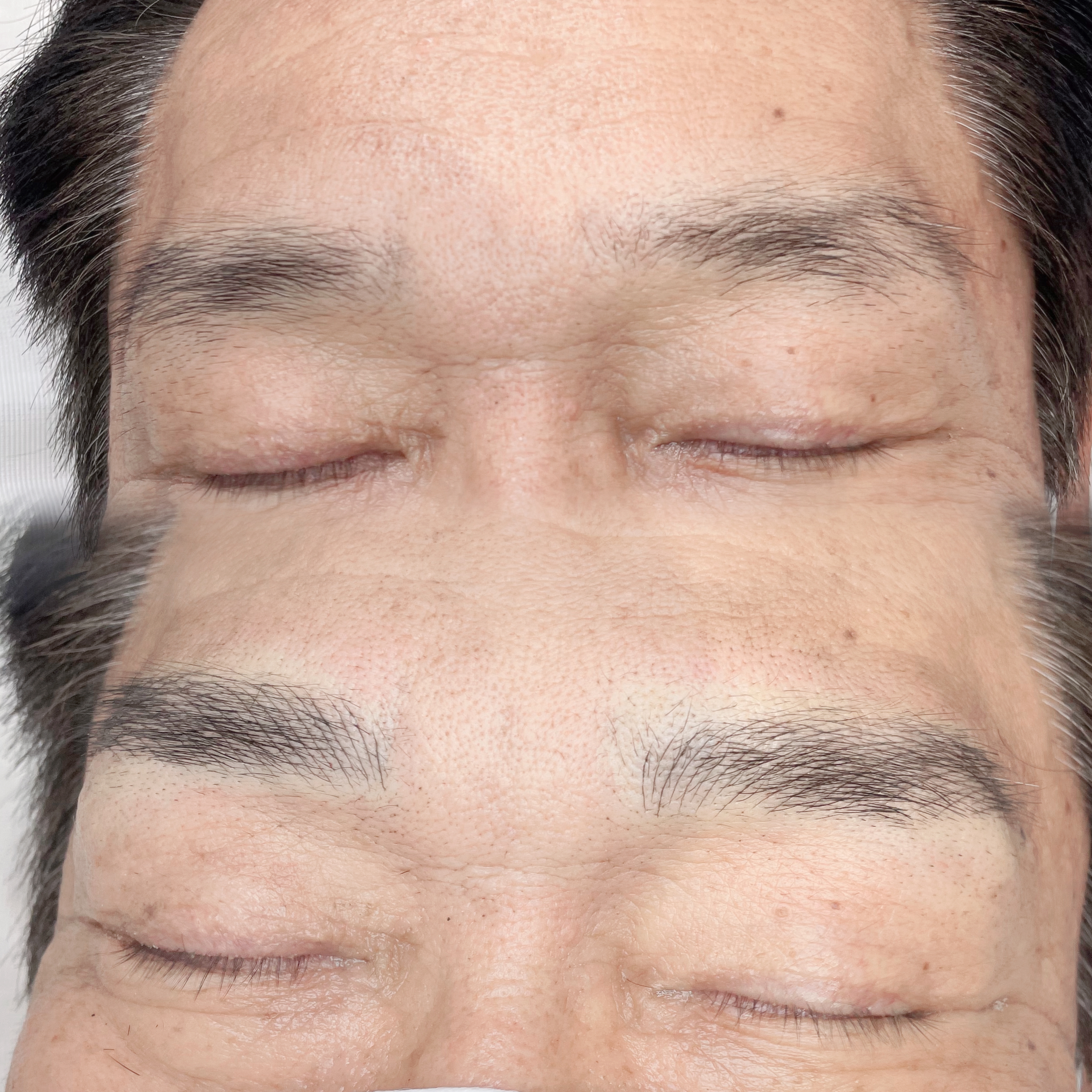 자연눈썹 시술 전후 비교 사진