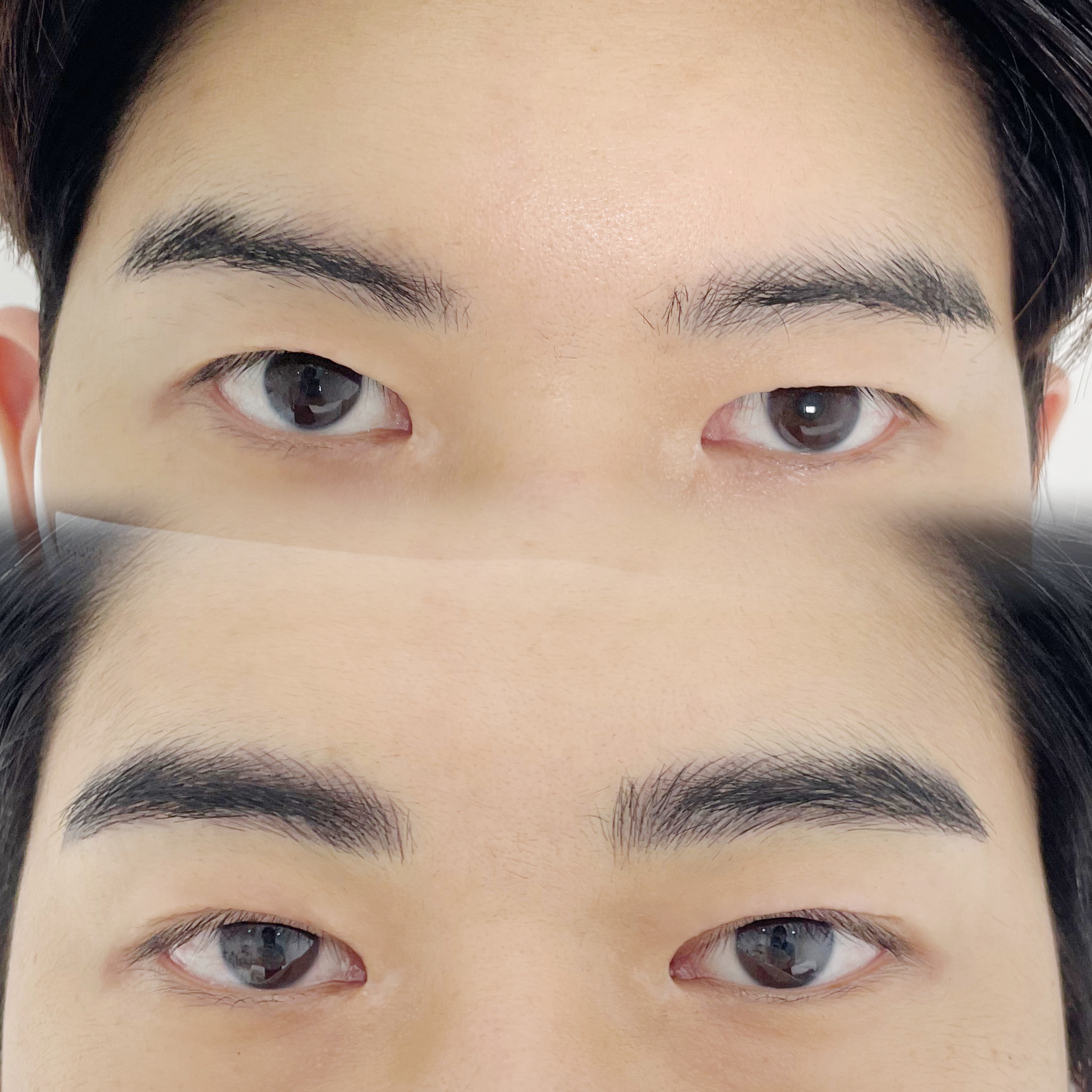 콤보눈썹 시술 전후 비교 사진